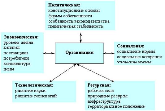 Изучение особенностей построения внешней и внутренней среды